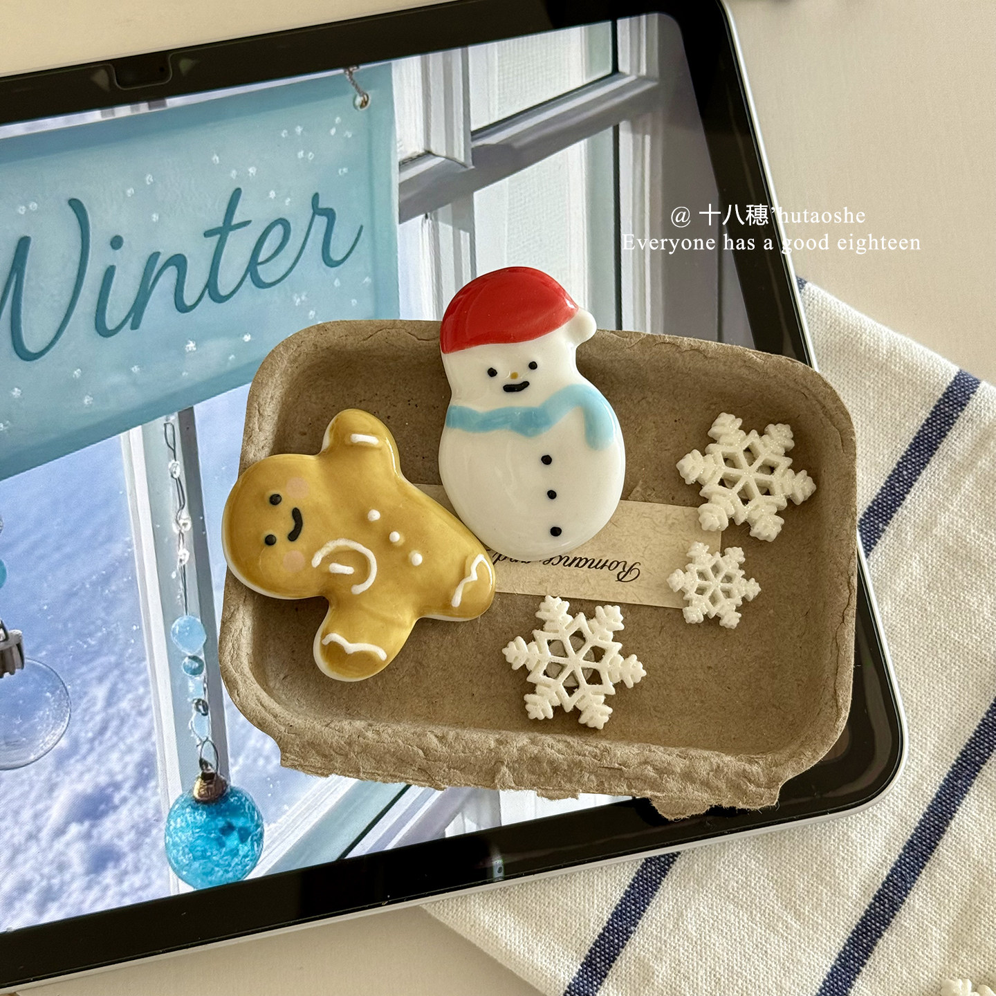 ins可爱姜饼人雪人圣诞磁吸冰箱贴装饰品洞洞板装饰磁性贴吸铁石,淘宝优惠券,粉丝福利购,淘宝优惠卷