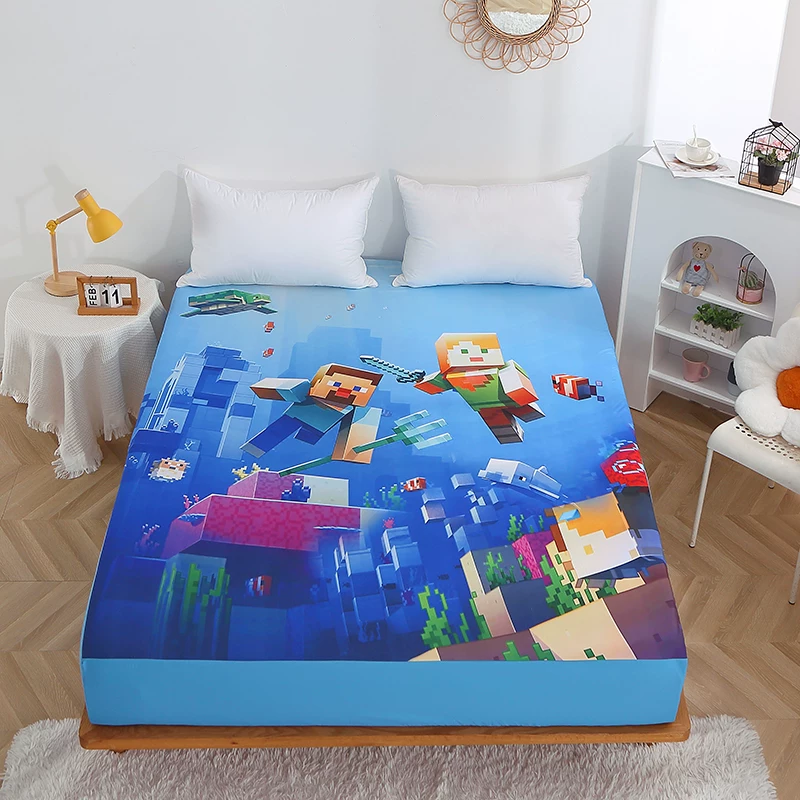 "Spider -Man Iron Man, my world brown -cushioned dust cover, Dream Simon Boys, boys, children's cotton bed single bed"