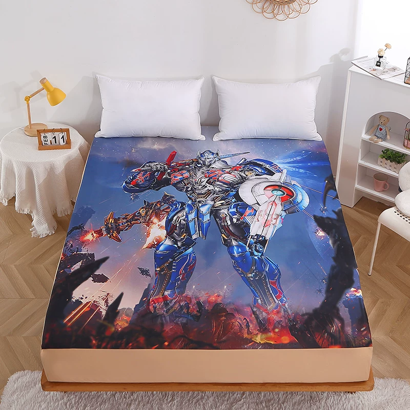"Spider -Man Iron Man, my world brown -cushioned dust cover, Dream Simon Boys, boys, children's cotton bed single bed"