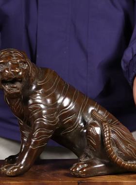 纯铜上山虎虎啸山河十二生肖虎