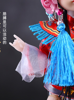 中国风民俗手艺京剧人偶娃娃北京戏曲礼品小绢人diy材料包手工品