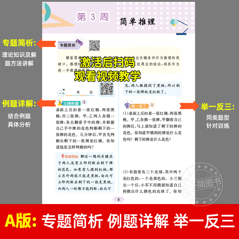 2024新版小学奥数举一反三ab版一1二2升三3四4五5六6年级数学思维训练同步人教版北师通用专项教材上册口算计算练习题天天练应用题 - 图2