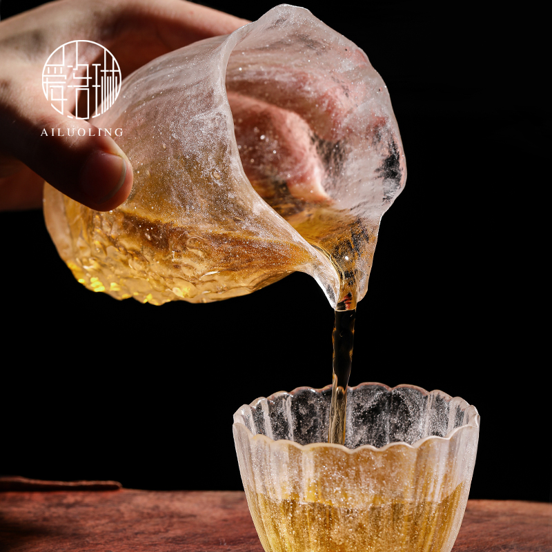 爱洛琳 手工冰冻烧古法琉璃公道杯分茶器 日式公杯匀杯李子柒同款