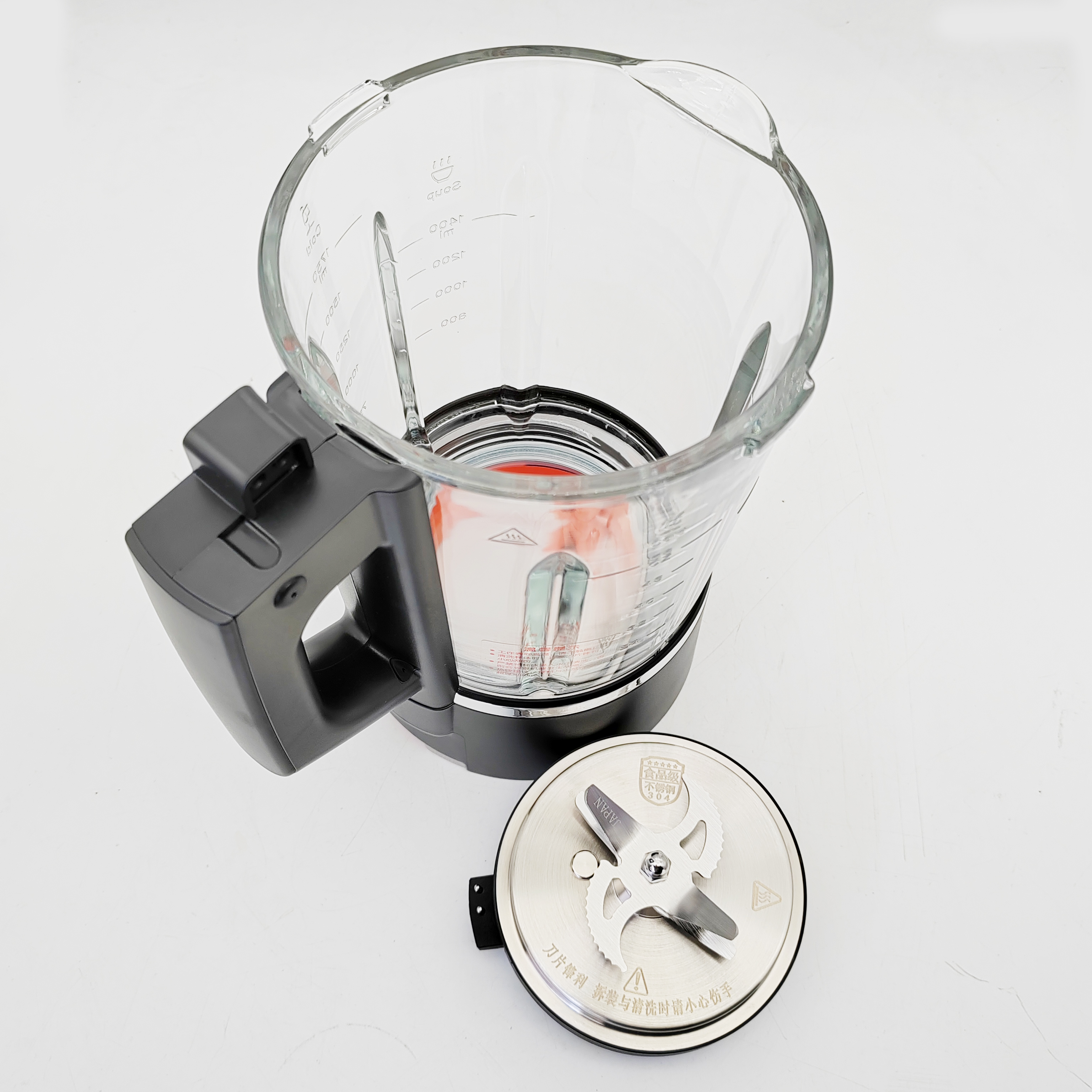 适配苏泊尔破壁机配件SP65S加热玻璃杯可拆卸SP66R SP71R SP906R - 图2