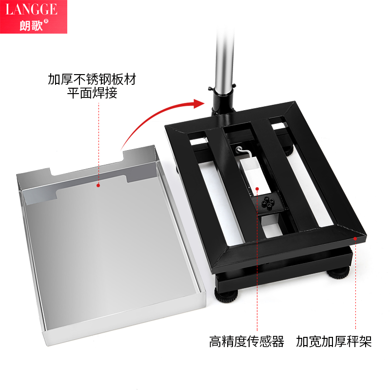 电子秤100kg/1g高精度台秤精准计数秤150公斤300kg商用计价磅称 - 图2