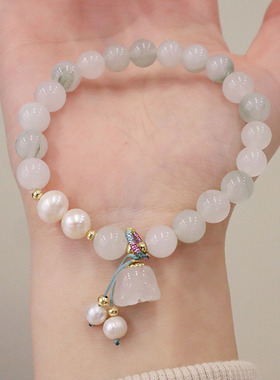 新中式甜美天然草莓晶水晶手链