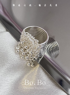 高级感链条小众食指戒女