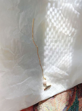 BoBo高级感女超仙美人鱼鱼尾耳线甜美人鱼尾耳线个性长款流苏耳环