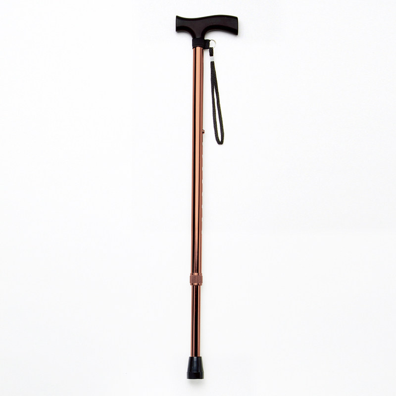 老人拐杖日本铝合金伸缩加粗手杖实木柄防滑助行器老年康复拐棍-图0