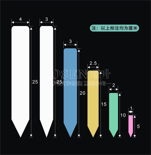 100片多肉标识牌塑料防水插签一字牌园艺植物标签花卉牌苗木记号 - 图0