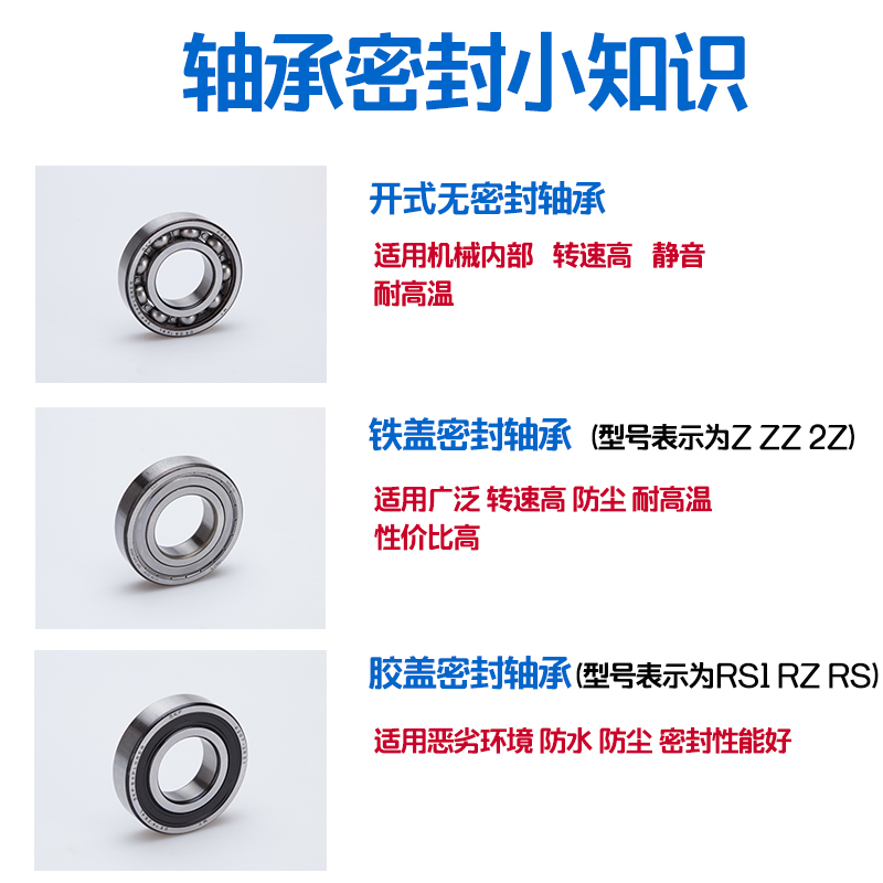 SKF轴承6000 6001 6002 6003 6004 6005-2Z RSH RS1高速静音E2C3 - 图2