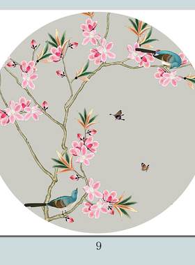 中式风花鸟客厅卧室书房装饰画