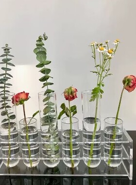 试管架花架中国风亚克力
