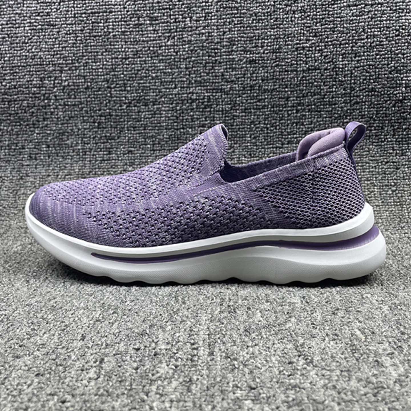 外贸女鞋丁香紫一脚蹬网面透气休闲健走运动鞋轻便软弹宽大码单鞋,淘宝优惠券,粉丝福利购,淘宝优惠卷