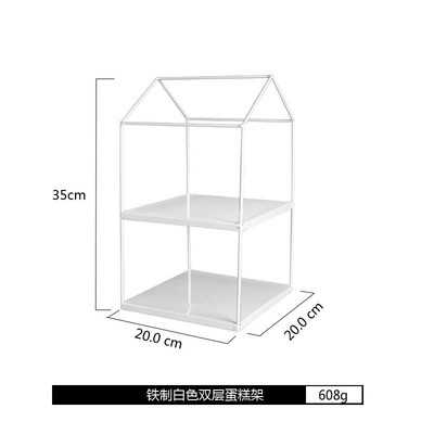 【旧款亏本处理】 白色系 欧式甜品台摆件 蛋糕盘 拍摄道具 烛台