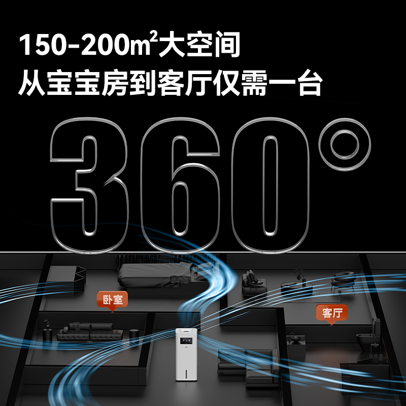 气熙airx净化无雾加湿器一体机新家用卧室空气大加湿量除甲醛L26