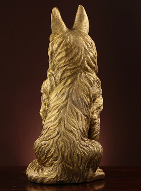 纯铜门口守财办公室客厅生肖狗