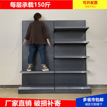 Thickened Supermarket Shelves New Show Shelf Convenience Store Shops Small Selling Department Stationery Shop Single-sided Leaning Against Wall Double Shelving