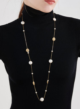 mck巴洛克复古风格毛衣链配饰