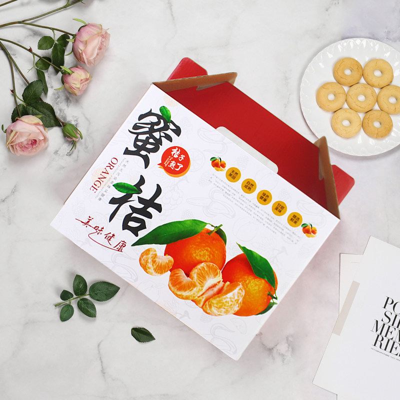 6-10斤装涌泉蜜桔高档彩印包装盒柑橘子桔子纸箱礼品盒水果空纸盒,淘宝优惠券,粉丝福利购,淘宝优惠卷