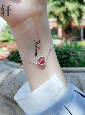 草莓晶水晶纯银手链女森系百搭