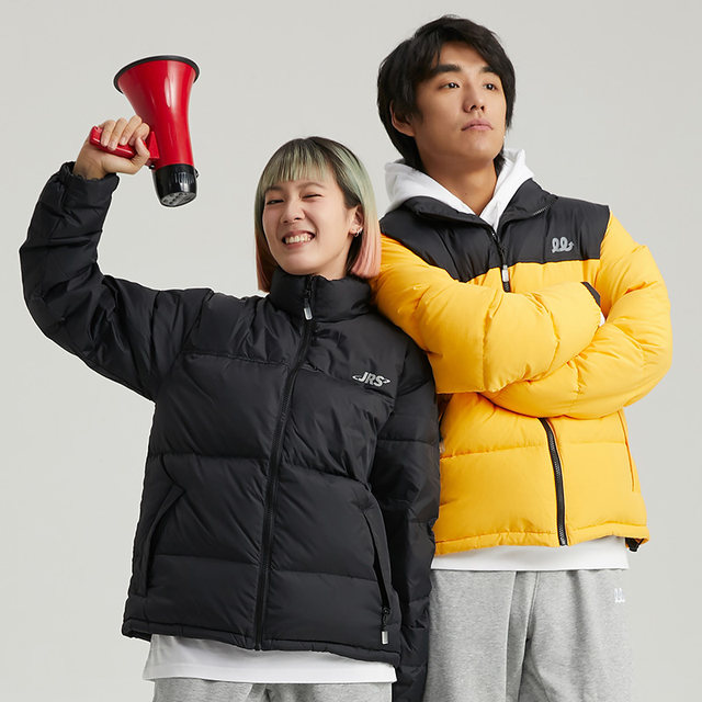 Short style of thick duck down jacket for men and women