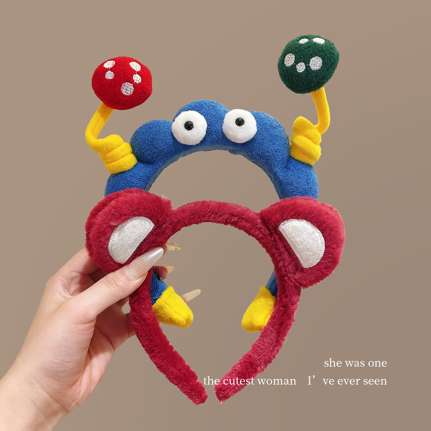 可爱卡通毛绒男士发箍女2025新款洗脸专用头箍防滑不掉压发卡头饰,淘宝优惠券,粉丝福利购,淘宝优惠卷