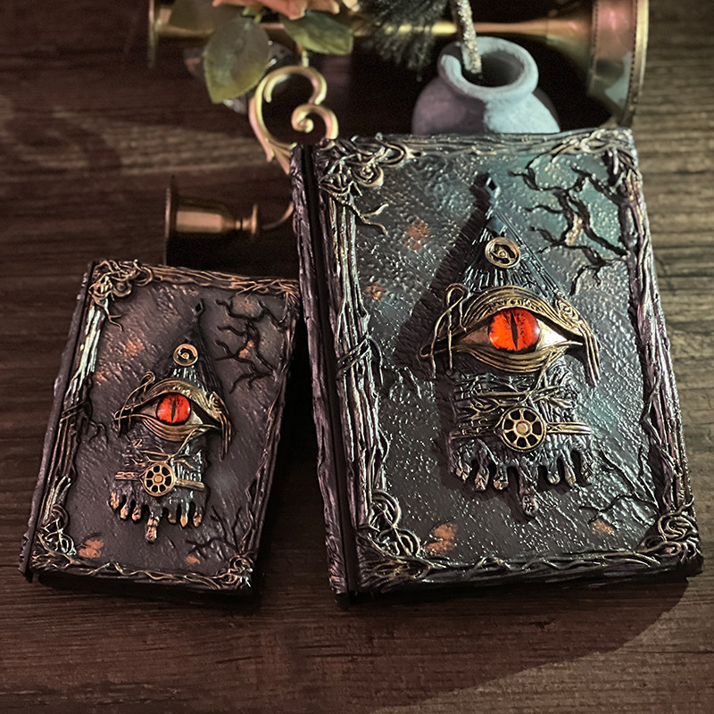 暗黑笔记复古手帐本高颜值活页可替换内芯日记手账本女孩生日礼物,淘宝优惠券,粉丝福利购,淘宝优惠卷