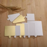 Одноразовый мусс пирог дно держит треугольник, нарезанный на золото, утолщенная тысяча -настройка логотипа