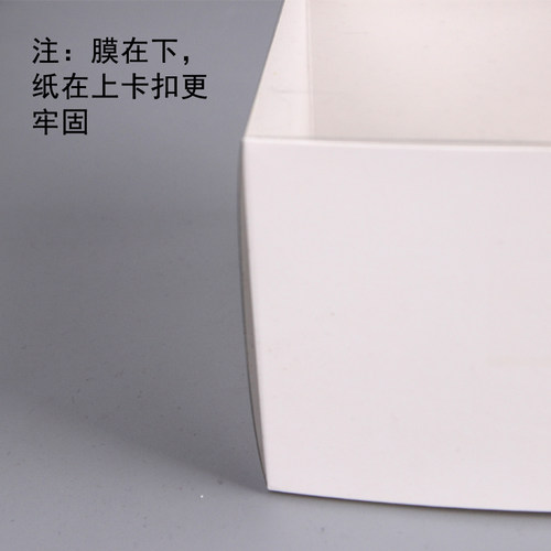 透明手提纯白色 8寸切块 三角蛋糕盒西点盒慕斯包装盒可定制LOGO - 图2