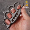 New alloy thickened finger tiger four-finger boxing gloves ring ring boxing buckle high hardness vehicle-mounted self-defense equipment for broken windows