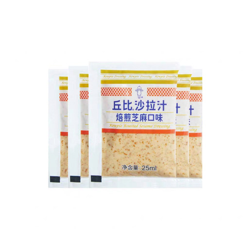 沙拉汁25ml*5包 丘比焙煎芝麻口味沙拉酱蔬菜火锅寿司蘸料调味料 - 图3
