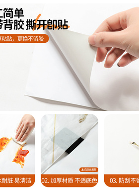 中古风翻新衣柜门贴纸自粘防水