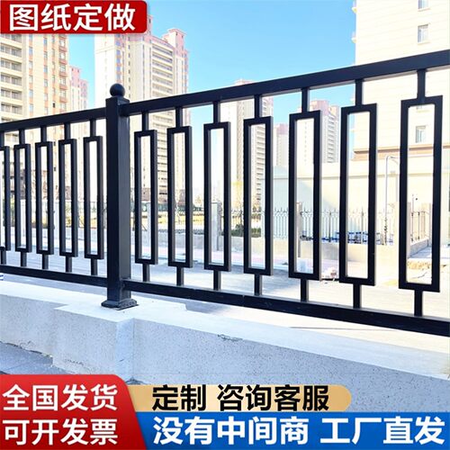 铝合金护栏户外别墅院墙栏杆小区院子围墙铁栅栏铝艺百叶庭院围栏 - 图2