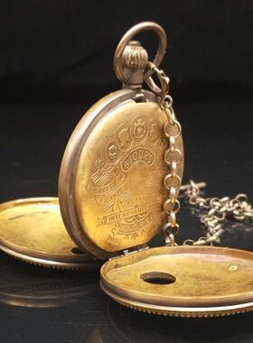 古董欧式风纯铜手动机械发条