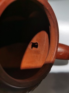 台湾回流古董古玩茶壶老紫砂壶原矿红泥陈鸣远制十二生肖壶家用