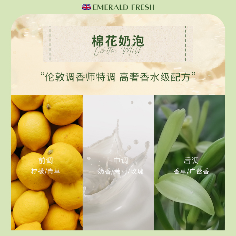 EmeraldFresh绿裁婴童新生儿进口洗衣片宝宝专用去渍抑菌天然浓缩 - 图2