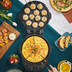 Электрическая блинница 小熊电饼铛家用双面加热加大加深烙饼烤饼小型煎饼机可拆洗电饼档 Bear