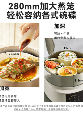 电蒸锅不锈钢蒸锅蒸煮一体锅