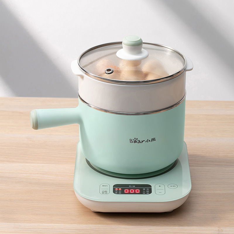 小熊清致专卖店小熊蒸蛋器家用多功能煎蛋煮蛋小型电煮锅器宿舍泡面煮粥早餐神器0