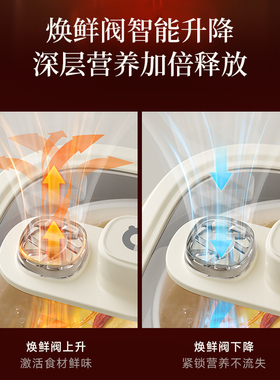 小熊电炖锅煲汤锅炖盅隔水炖家用炖汤电砂锅煮粥神器全自动紫砂锅
