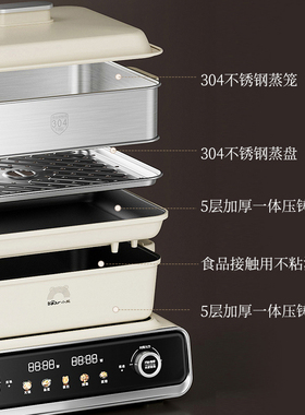 家用无烟一体锅电烧烤炉多功能