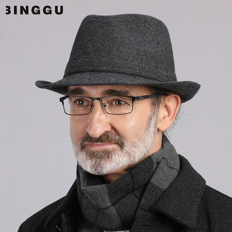 帽子男士礼帽春秋羊毛呢保暖爵士帽中老年冬季爸爸老人复古绅士帽,淘宝优惠券,粉丝福利购,淘宝优惠卷