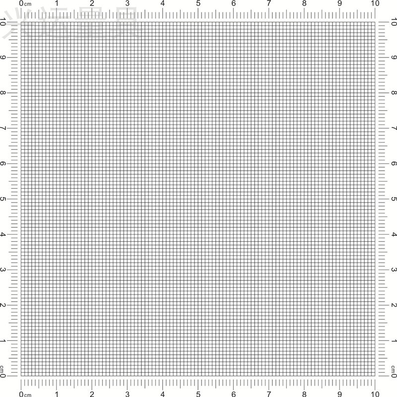 定制高精度透明菲林尺网格卡刻度尺格子标定反光PET材质厚0.1mm-图1