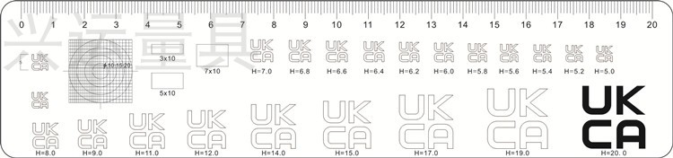 ce标准测量点线卡规菲林尺透明柔软测量点规高精带直尺测量线规-图2