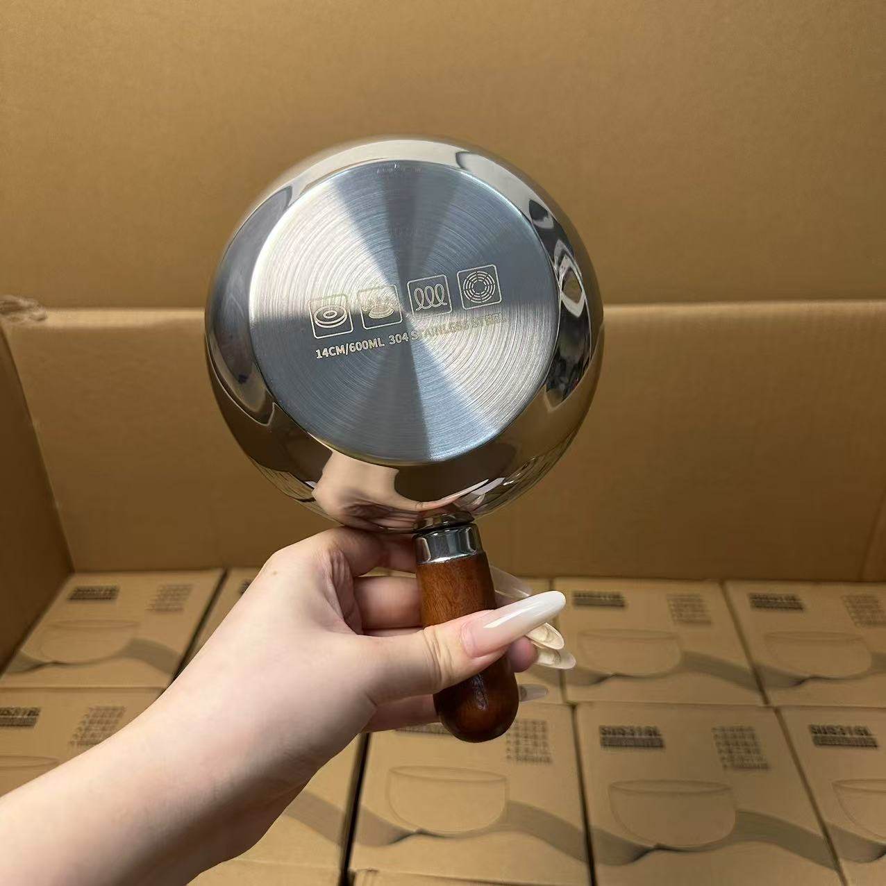 高颜值 304不锈钢一人食小锅打蛋碗可拆卸手柄家用泡面锅沙拉碗,淘宝优惠券,粉丝福利购,淘宝优惠卷