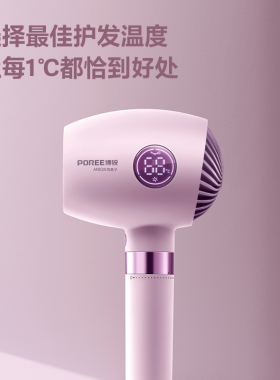 博锐吹风机负离子屏显温控大风力