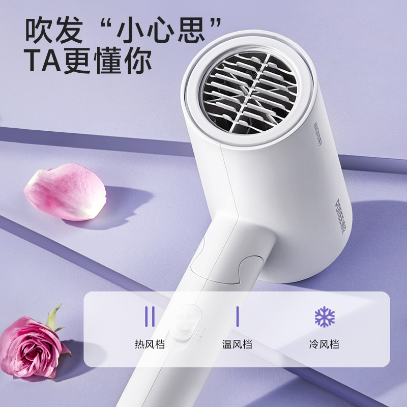 飞科博锐吹风机家用大风力速干负离子护发折叠吹风筒宿舍用电吹风