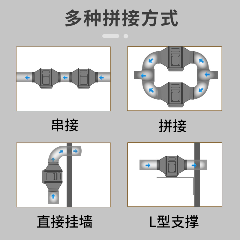 管道风机强力排风扇工业增压换气扇卫生间排气扇厨房家用抽烟风机 - 图3