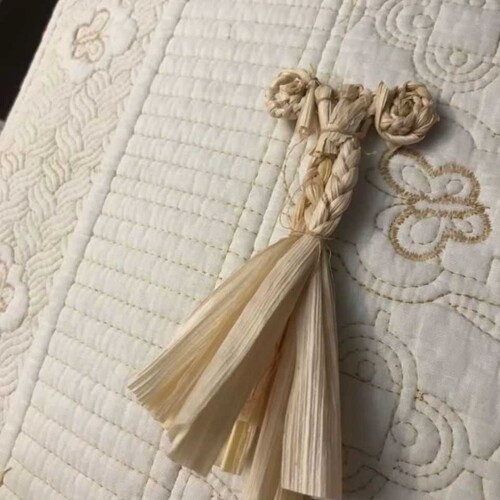 玉米叶子编织工艺品幼儿园手工用玉米皮威海零碎两头已剪棒棒包袄 - 图0